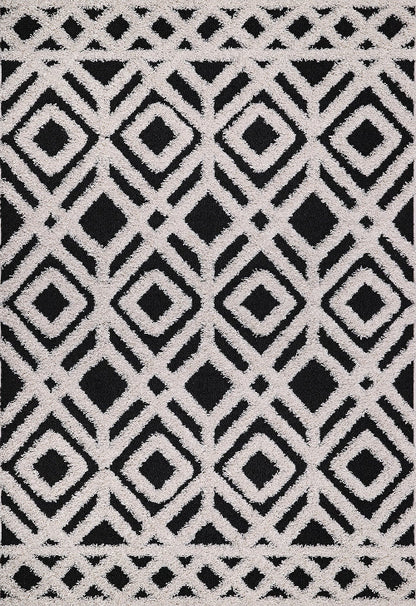 Sanat Hochflor-Teppich Luxus 3507-Black