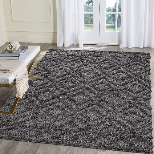 Sanat Hochflor-Teppich Luxus 3506-Gray
