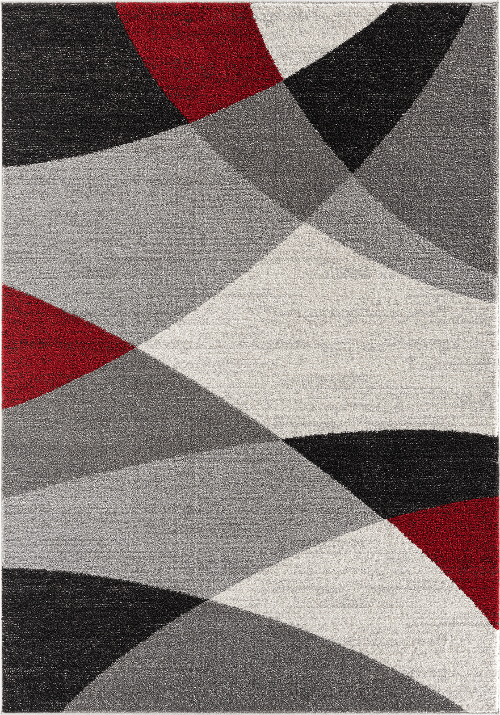 Thales Moderner Teppich 6100 951-Grey Red