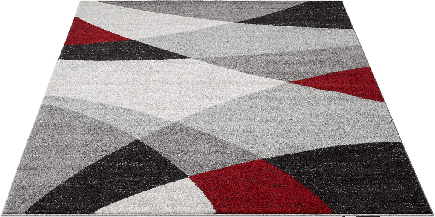 Thales Moderner Teppich 6100 951-Grey Red