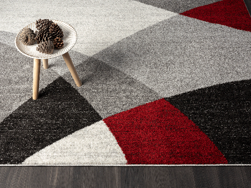 Thales Moderner Teppich 6100 951-Grey Red