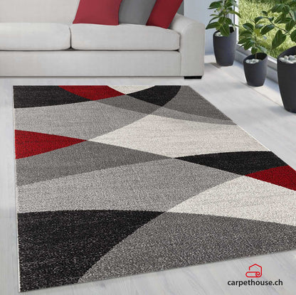 Thales Moderner Teppich 6100 951-Grey Red