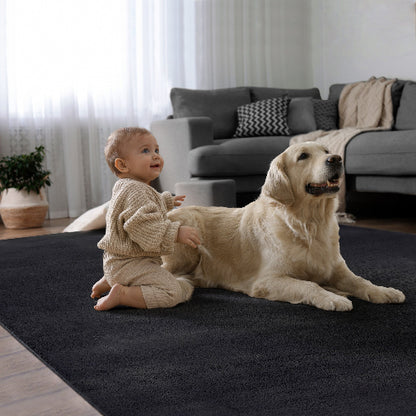 Focus kuschelig warmer Fellteppich 47 90-Black