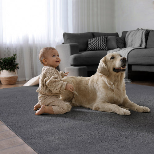 Focus kuschelig warmer Fellteppich 47 995-Anthracite