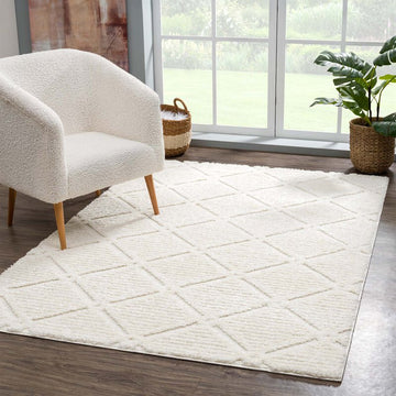 Hochflorteppich Focus 2997 Creme