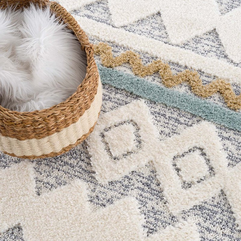 Hochflor Teppich Focus 3013 Multi – Rund