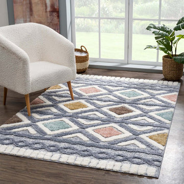 Hochflorteppich Focus 3382 Multi