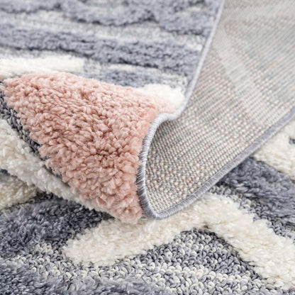 Focus | Creme | Hochflorteppich | rund