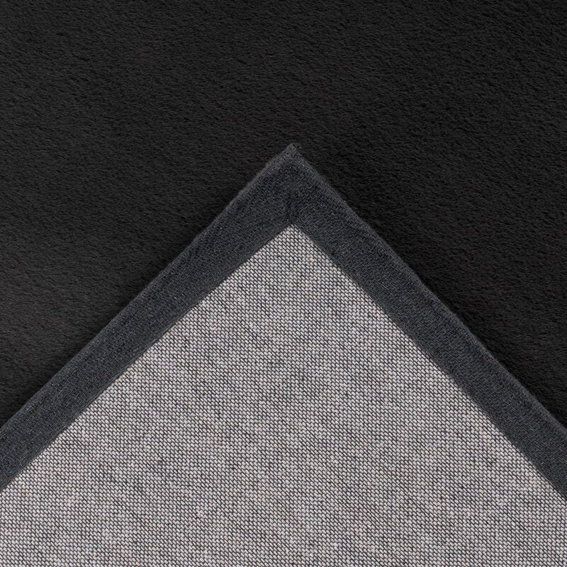 Hochflorteppich Topia Uni Graphite