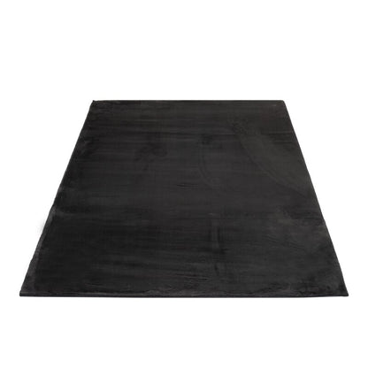 Hochflorteppich Topia Uni Graphite