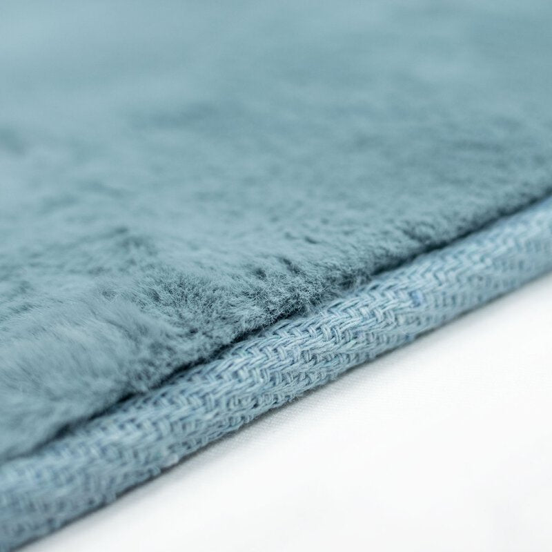 Hochflorteppich Topia Uni Pastel Blau