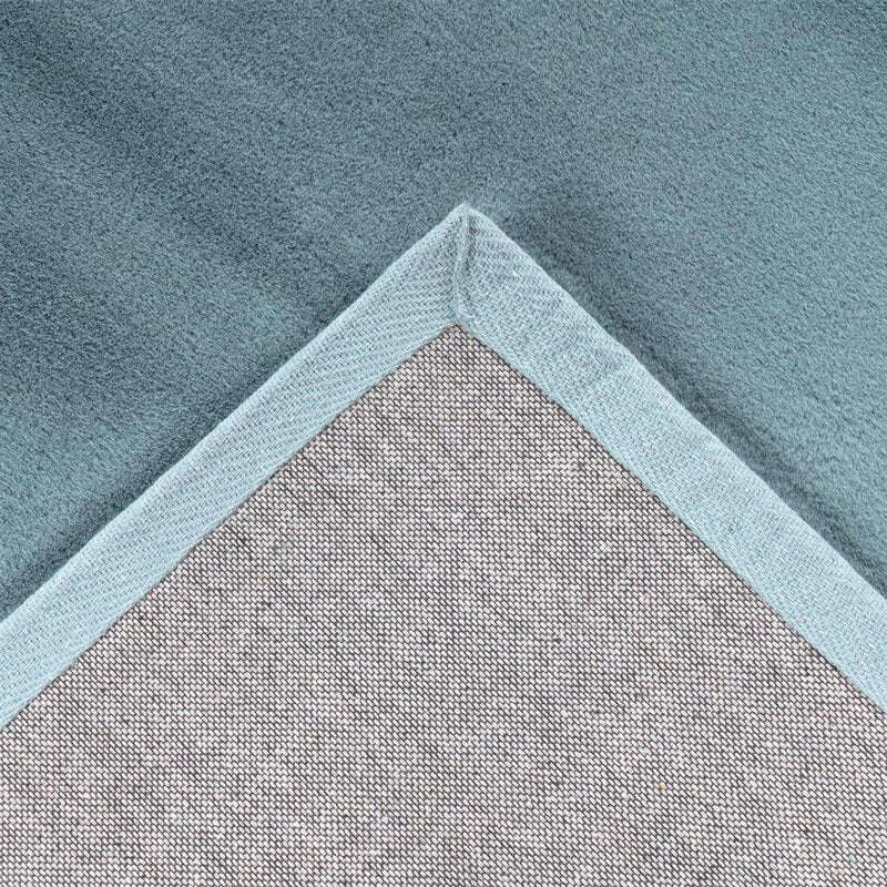 Hochflorteppich Topia Uni Pastel Blau