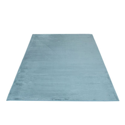 Hochflorteppich Topia Uni Pastel Blau