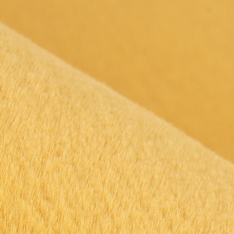Hochflorteppich Topia Uni Golden Yellow