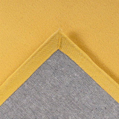Hochflorteppich Topia Uni Golden Yellow