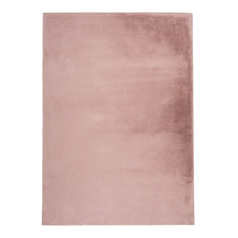 Hochflorteppich Topia Uni Pastel Pink