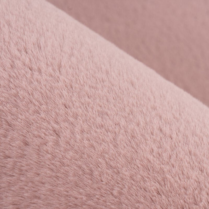Hochflorteppich Topia Uni Pastel Pink