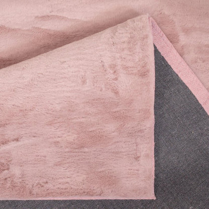 Hochflorteppich Topia Uni Pastel Pink