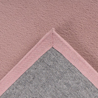 Hochflorteppich Topia Uni Pastel Pink