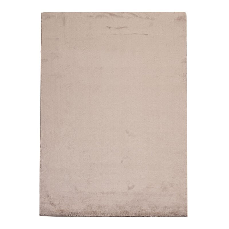 Hochflorteppich Topia Uni Taupe