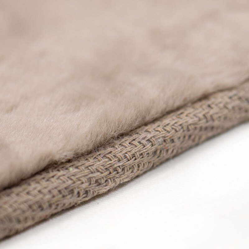 Hochflorteppich Topia Uni Taupe