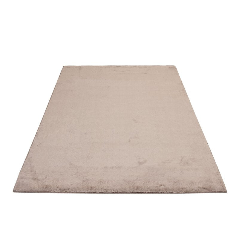 Hochflorteppich Topia Uni Taupe