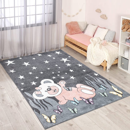 Kinderteppich Anime 916 Grau