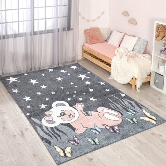 Kinderteppich Anime 916 Grau