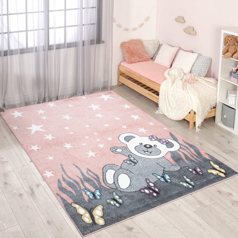 Kinderteppich Anime 916 Rosa