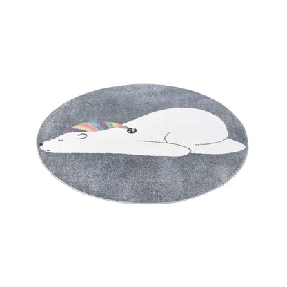Kinderteppich Anime 921 Grau – Rund