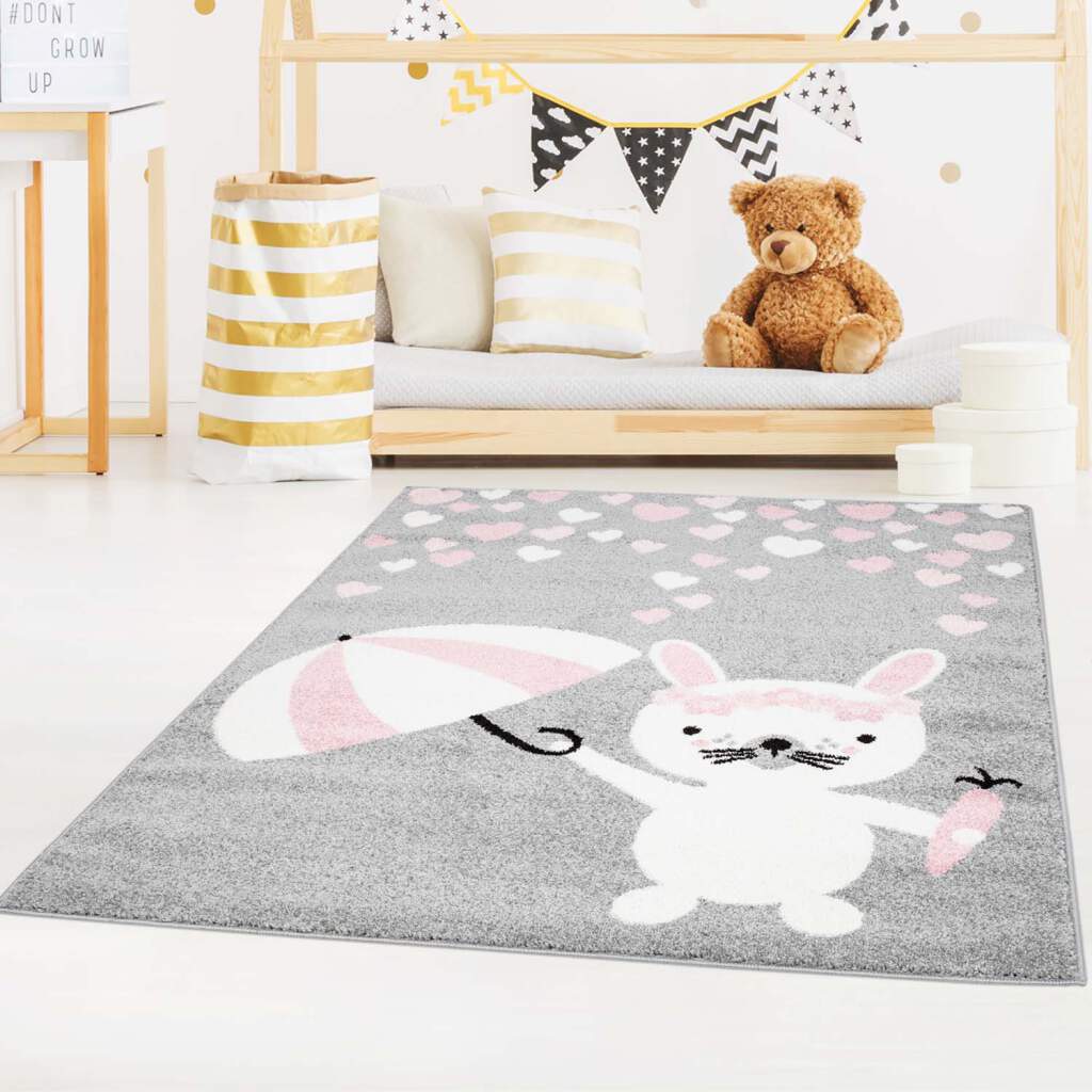 Kinderteppich Bubble Kids 1318 Grau