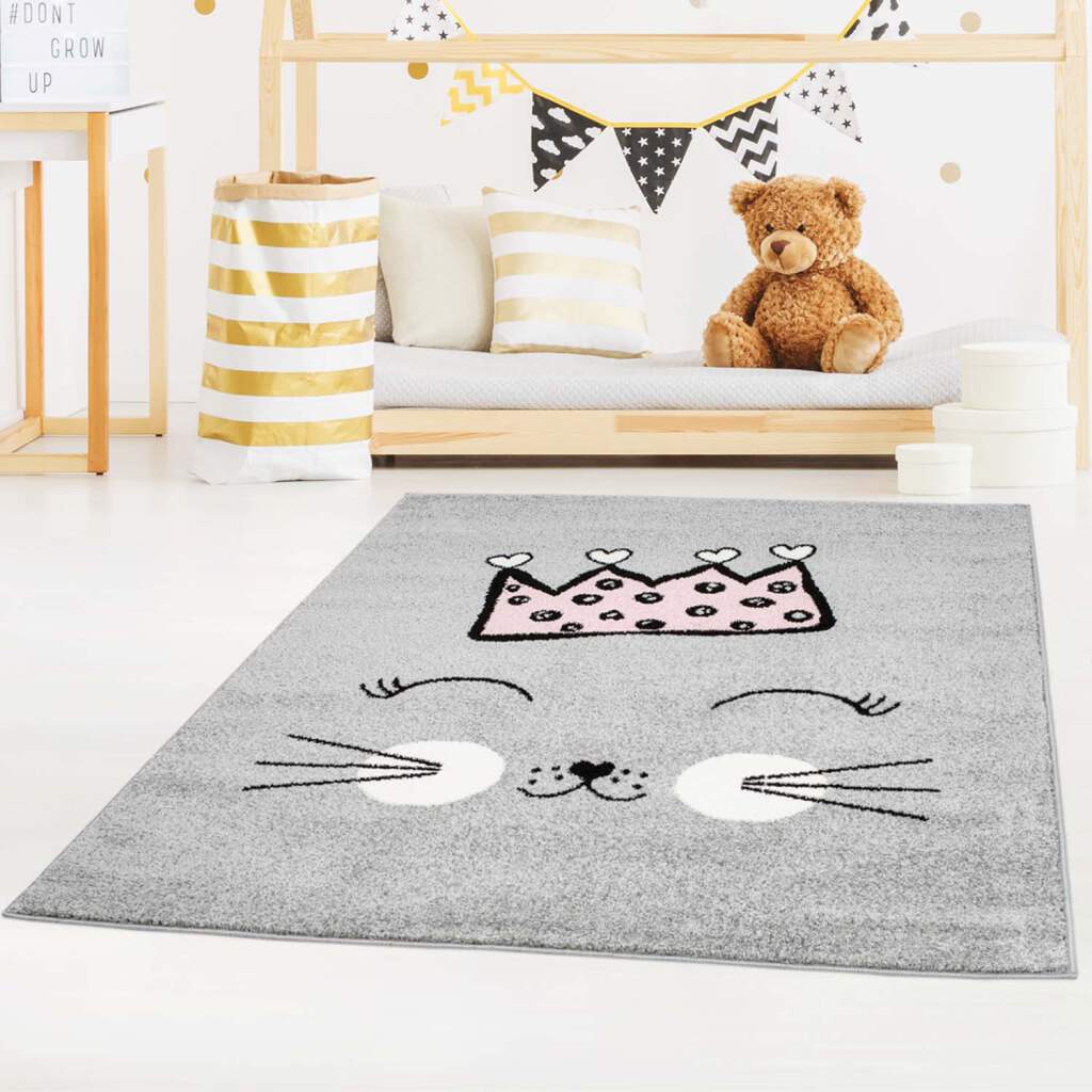 Kinderteppich Bubble Kids 1331 Grau