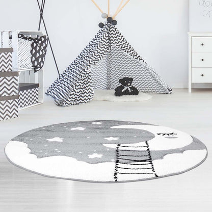 Kinderteppich Mond Bueno 1314 Grau