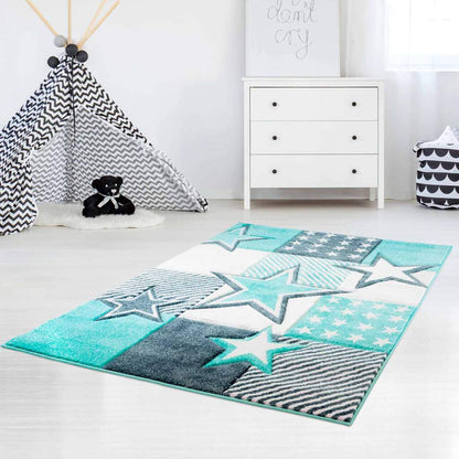 Kinderteppich Star Bueno 1451 Mint