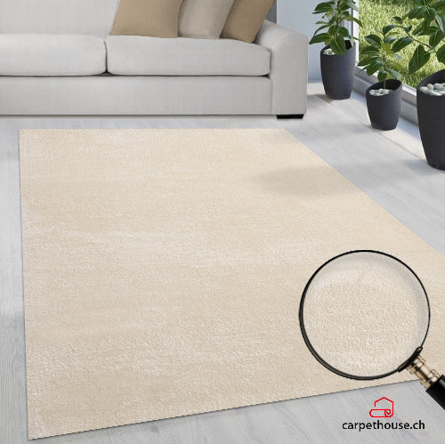 Loft Beige Hochflorteppich