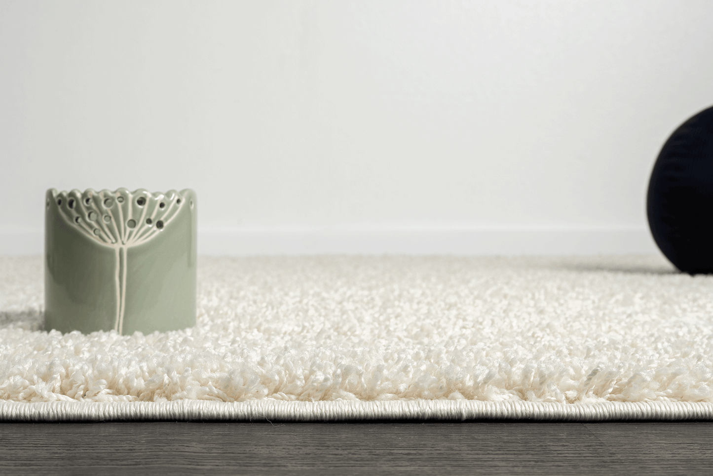 Teppich Soli Shaggy - Waschbares Hochflor Teppich, 8010 60-Cream