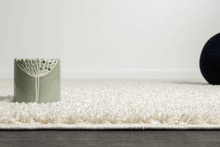 Lade das Bild in den Galerie-Viewer, Teppich Soli Shaggy - Waschbares Hochflor Teppich, 8010 60-Cream