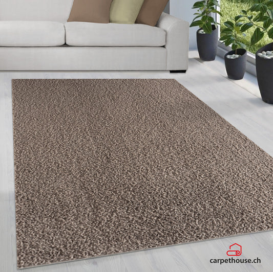 Teppich Soli Shaggy - Waschbares Hochflor Teppich, 8010 65-Sand
