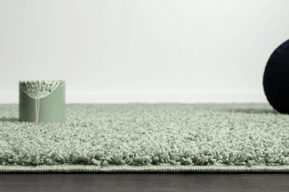Teppich Soli Shaggy - Waschbares Hochflor Teppich, 8010 40-Green