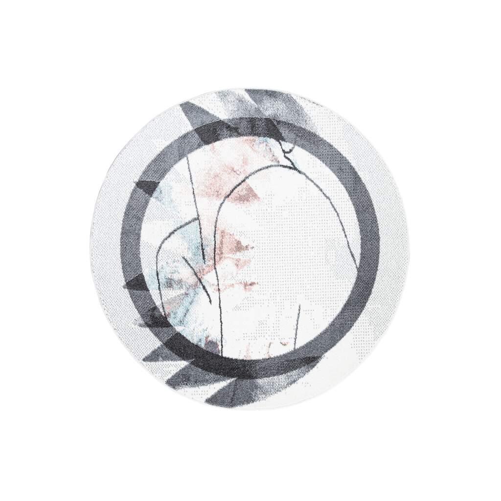 Kurzflor Teppich Young 953 Creme – Rund