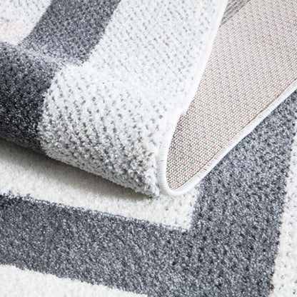 Kurzflor Teppich Young 953 Creme – Rund