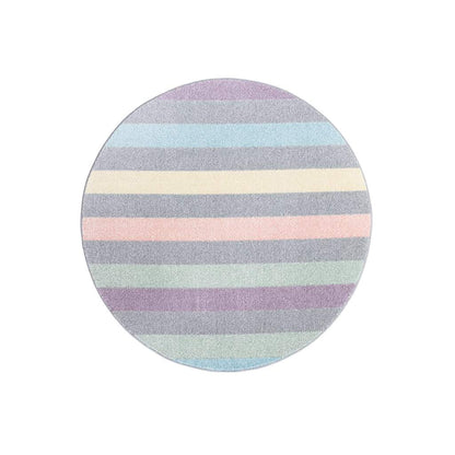 Kurzflor Teppich Young 955 Multi – Rund