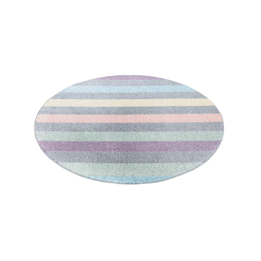 Kurzflor Teppich Young 955 Multi – Rund