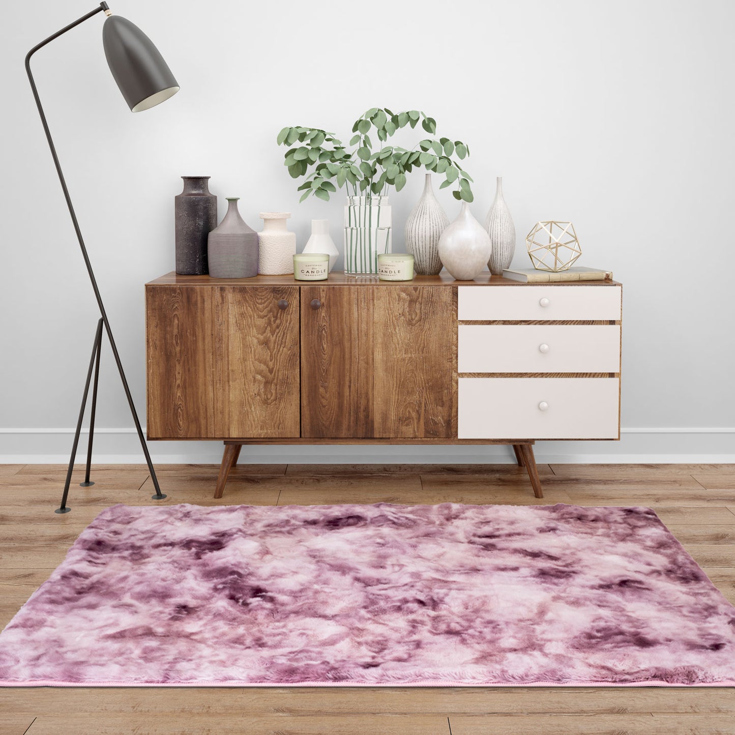 Hochflorteppich Toledo 500 Pink
