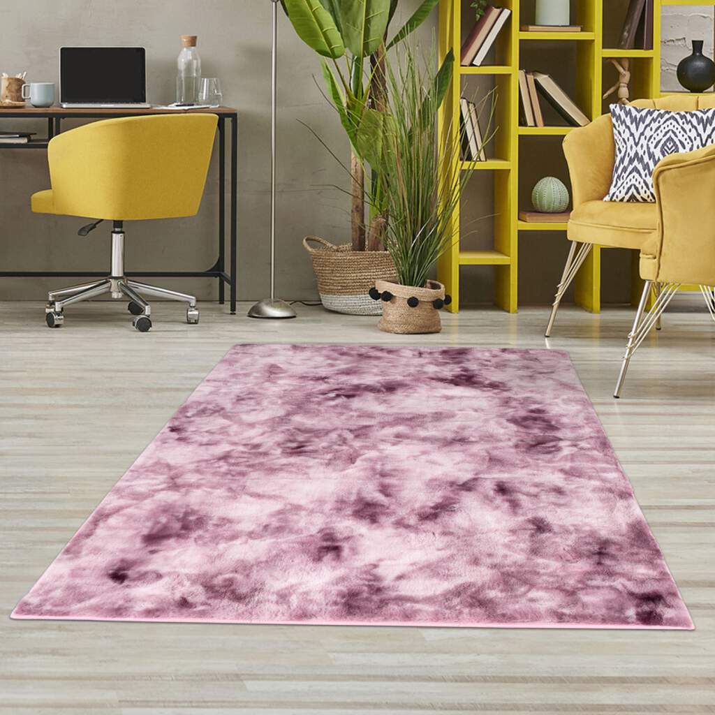 Hochflorteppich Toledo 500 Pink